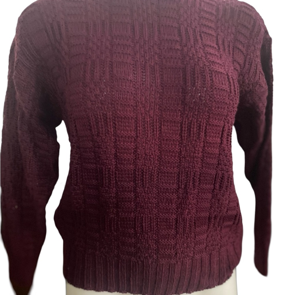Vintage NWOT RARE Burgundy Sweater